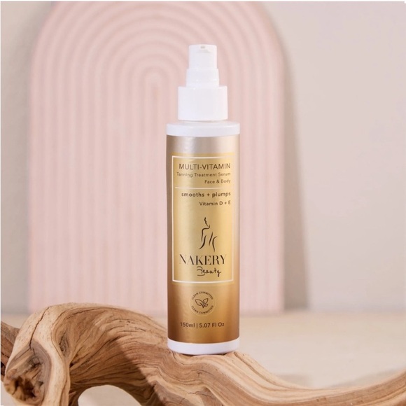 Nakery Beauty Other - Nakery Beauty Multi-Vitamin Tanning Treatment Serum -Gold Bottle, New and Sealed